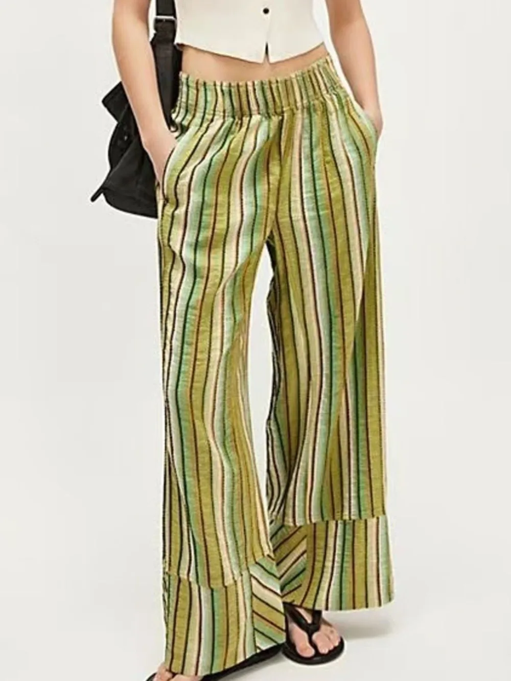Striped Wide Leg Pants, image 7