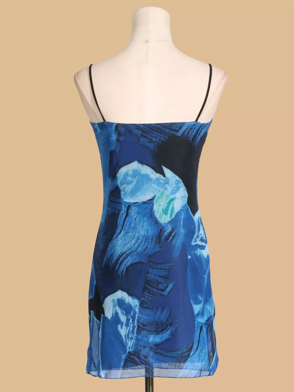 Printed Spaghetti Strap Mini Dress, image 8