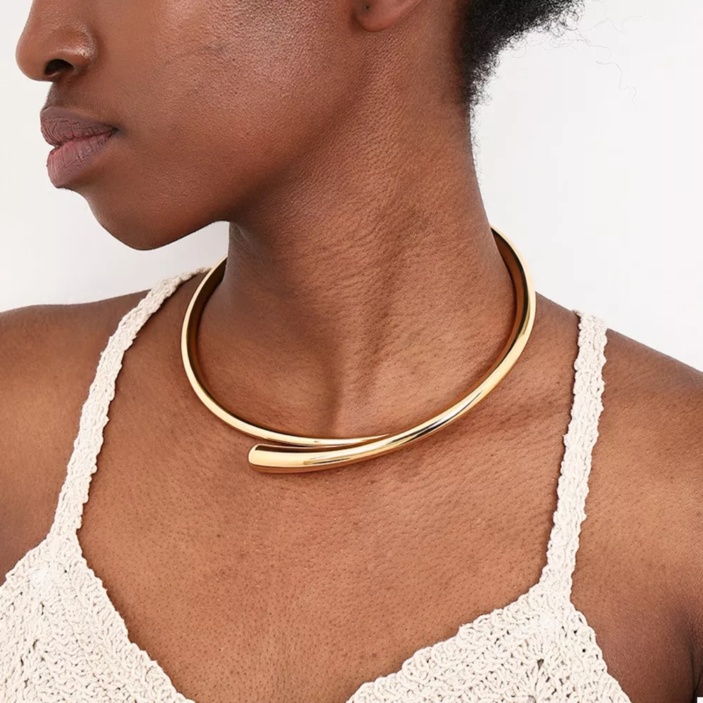 18K Gold-Plated Alloy Adjustable Necklace
