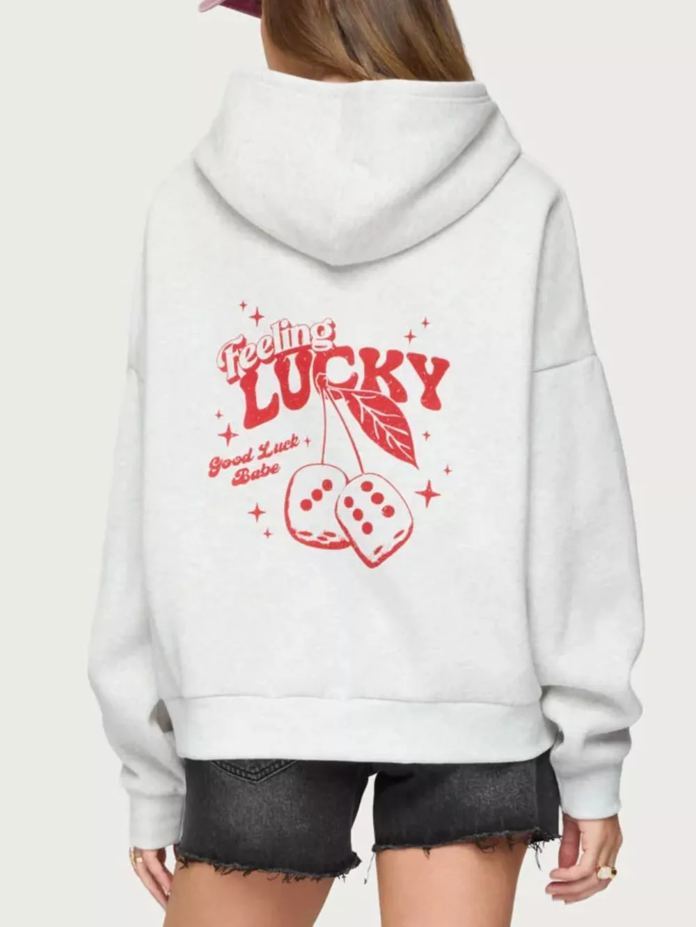 Drop Shoulder Graphic Hoodie with Kangaroo Pocket, image 4