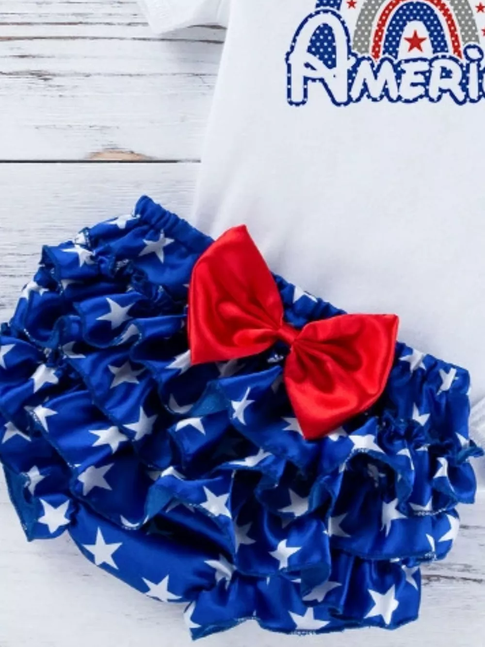 Children's Little Miss America Patriotic Outfit Set, image 21