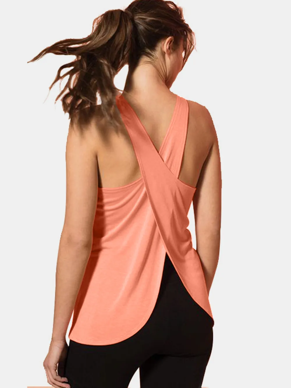 Crisscross Scoop Neck Active Tank, image 10