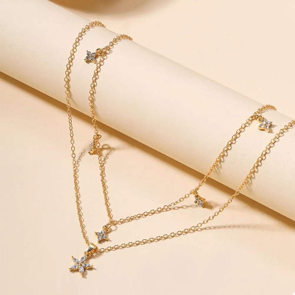 Double Layered Pendant Necklace