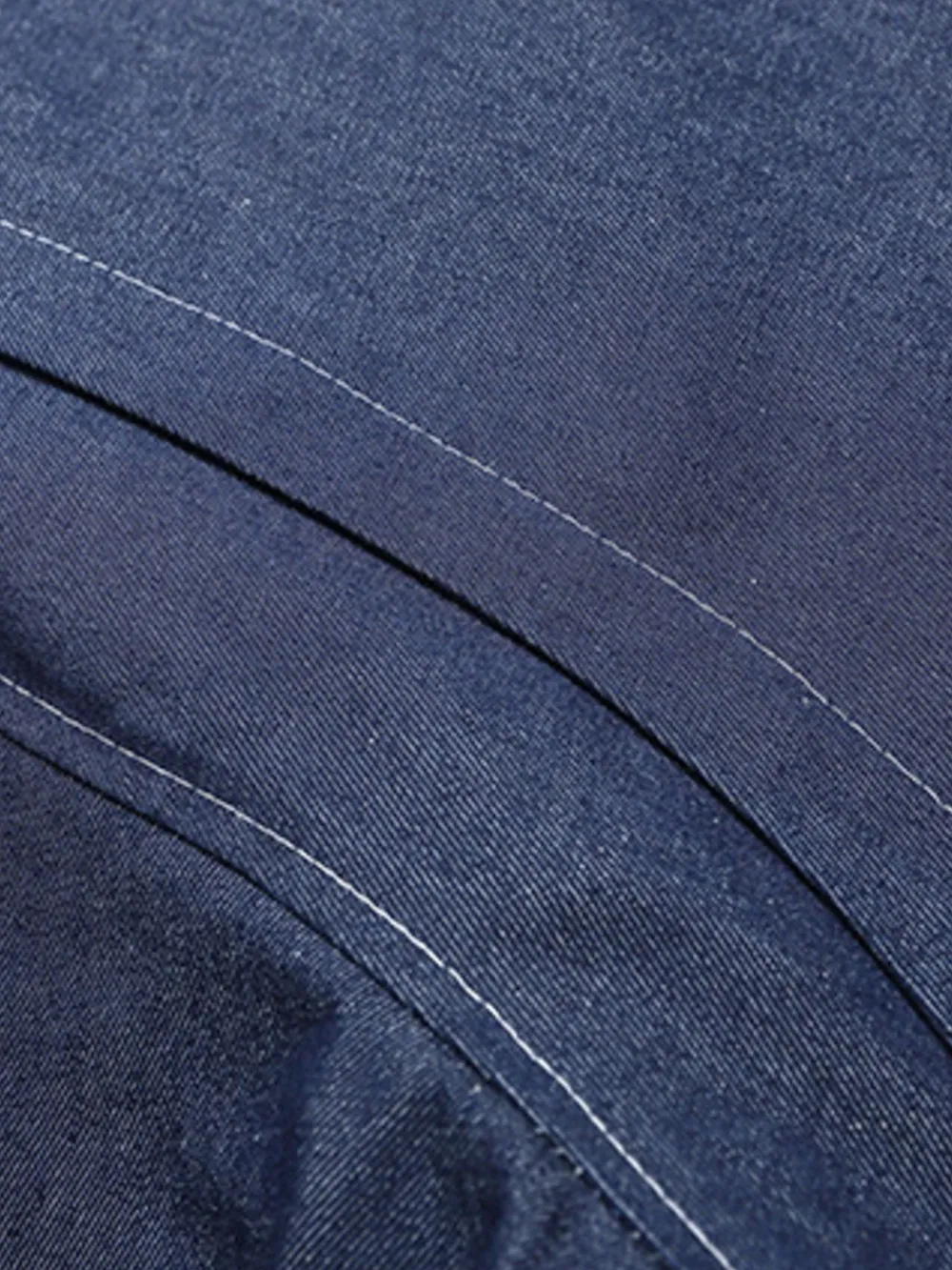 Men's Snap Down Long Sleeve Denim Jacket, image 9