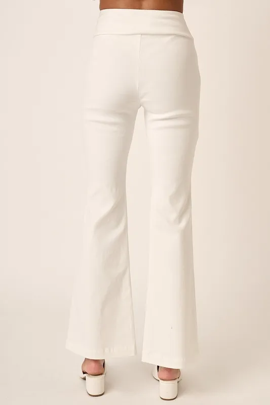Surplice V Waist Flare Pants, image 2