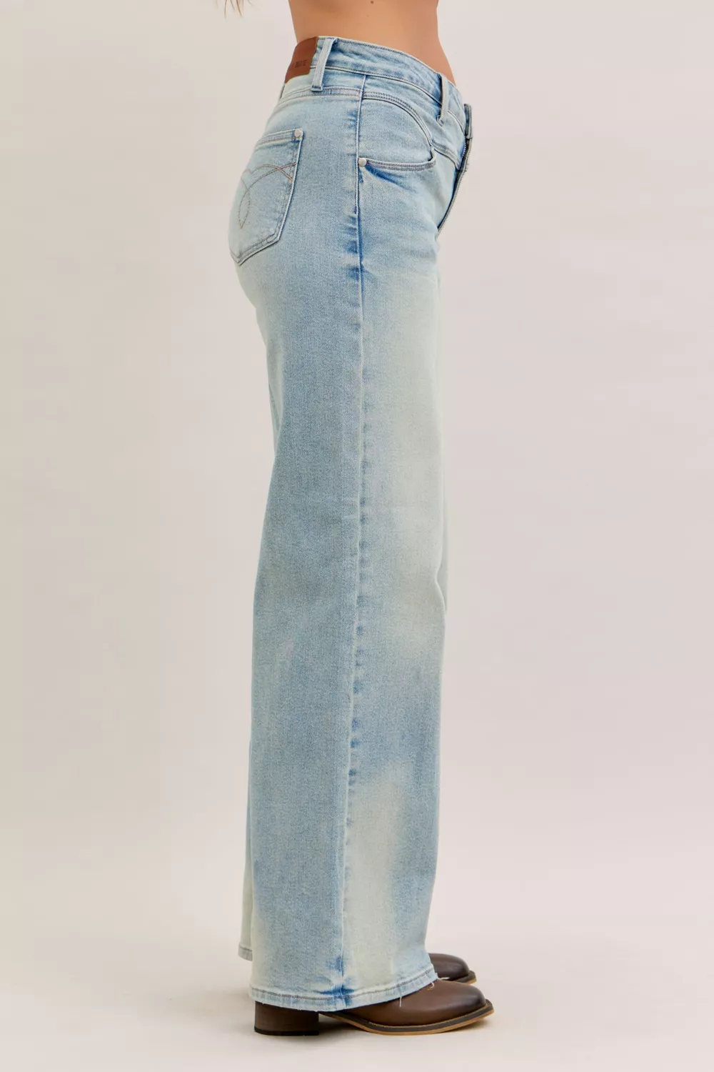 High Waist Column Straight Jeans, image 8