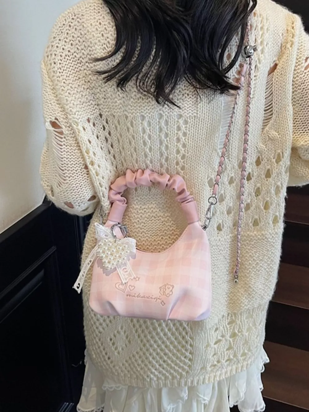 Ruched Handle Crossbody Bag, image 2