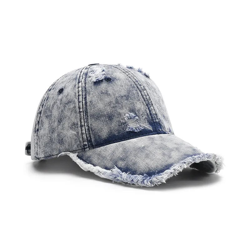 Distressed Cotton Adjustable Baseball Cap, image 6