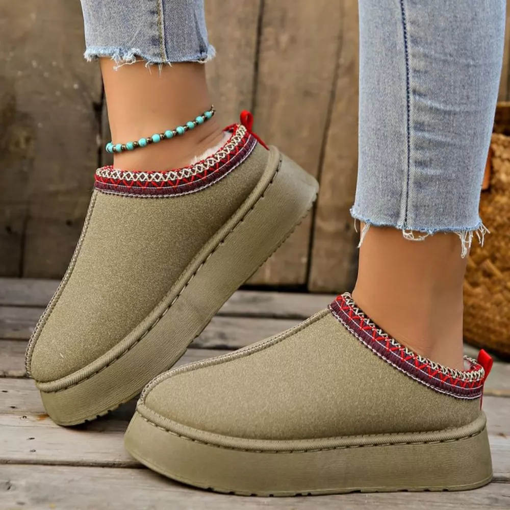 Plush Lined Platform Ankle Boots, image 7