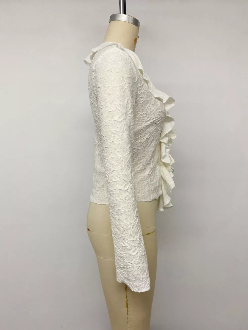 Ruffled Long-Sleeve T-Shirt, image 11