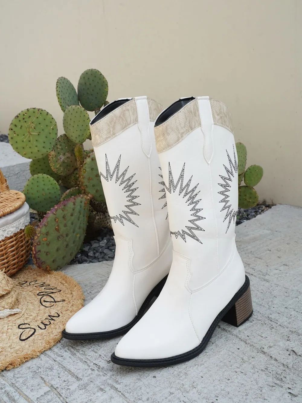 Point Toe Block Heels Boots, image 11