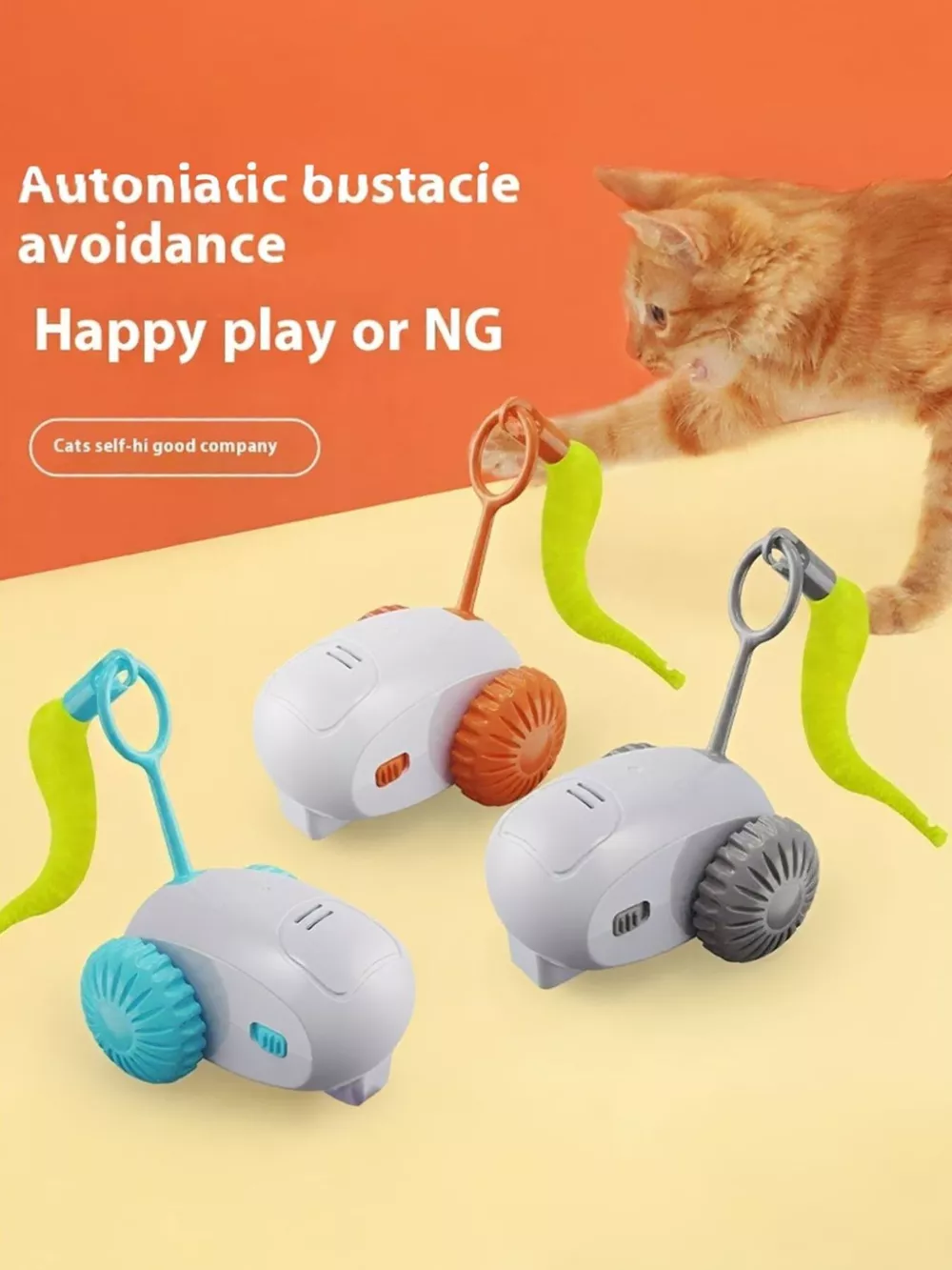 Interactive Self-Rotating Pet Teaser Toy, image 4