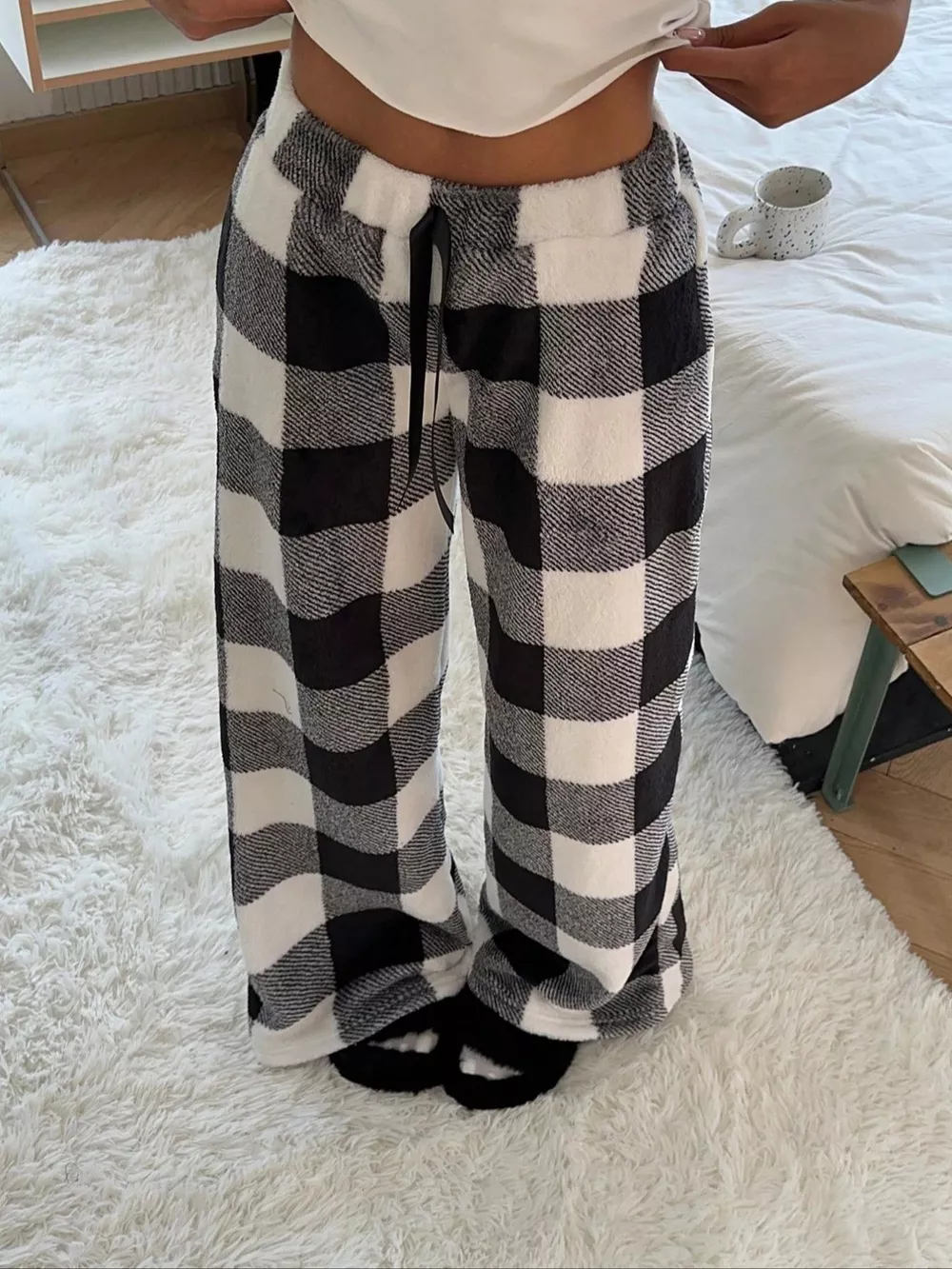 Leopard Wide Leg Plush Pants, image 15