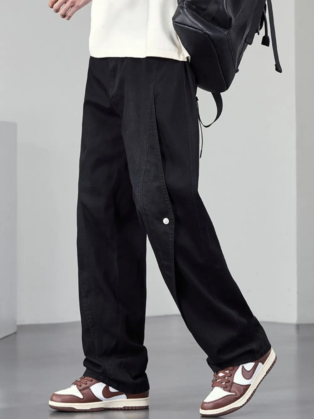 Men's Plus Size Wide Leg Jeans, image 4