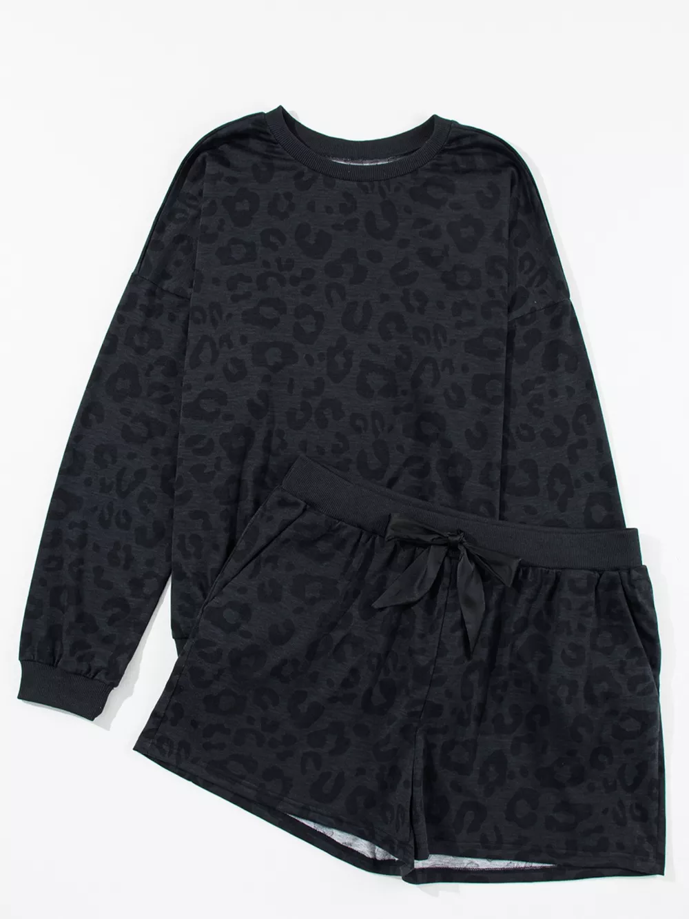 Long Sleeve Top and Shorts Two Piece Set, image 4