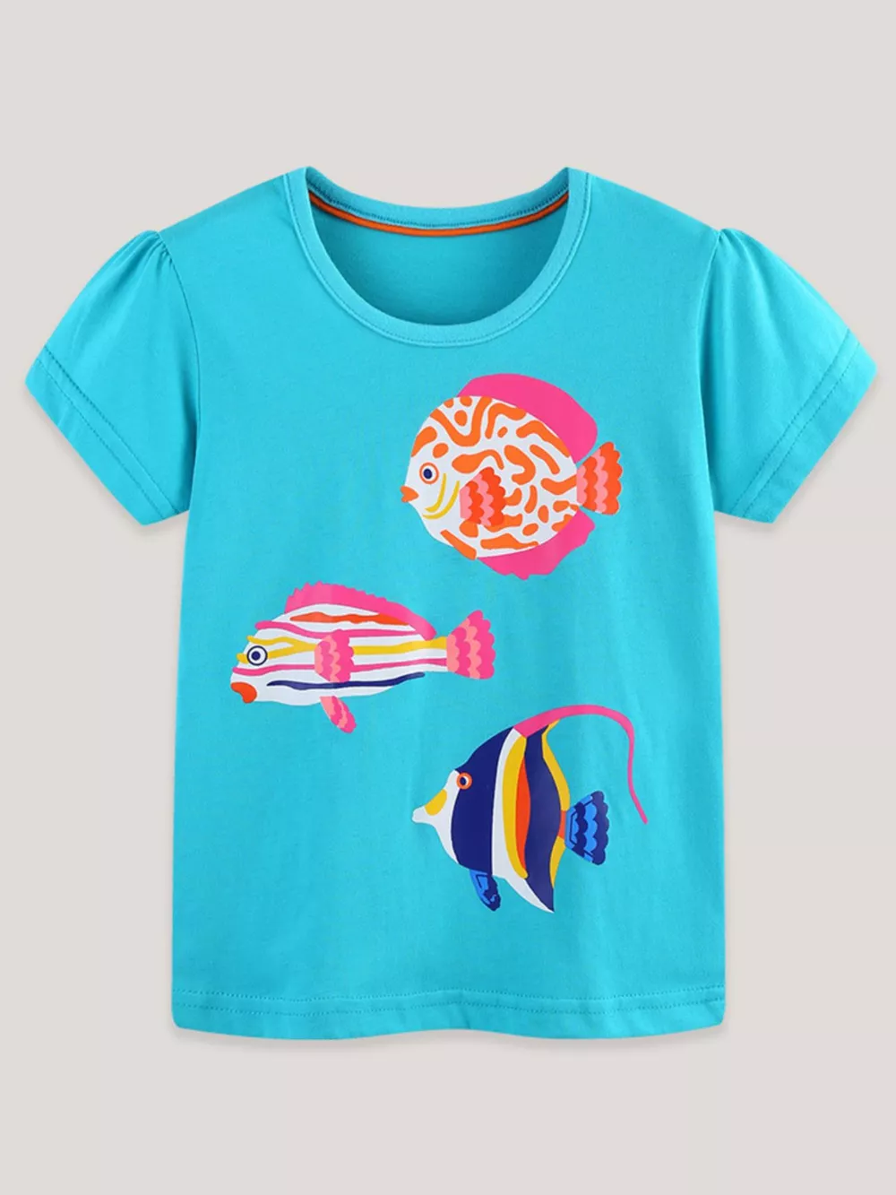 Children's Fish Print Short Sleeve T-Shirt, image 2