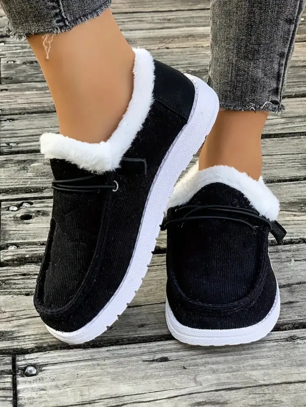 Fluff Round Toe Flat Slip-Ons, image 10