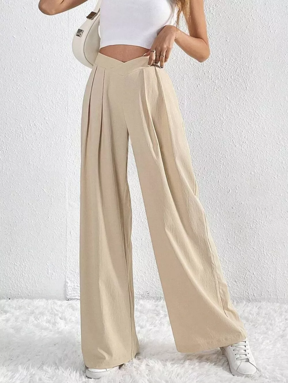 Pleated Wide Leg Pants, image 2