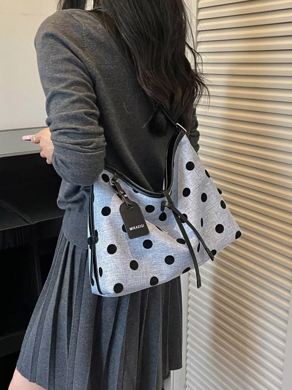 Polka Dot Shoulder Bag, image 7