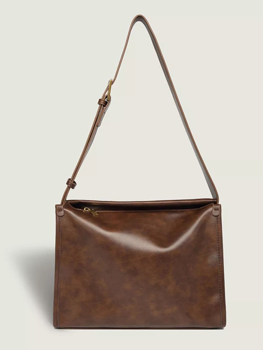 Vintage Style Leather Shoulder Bag