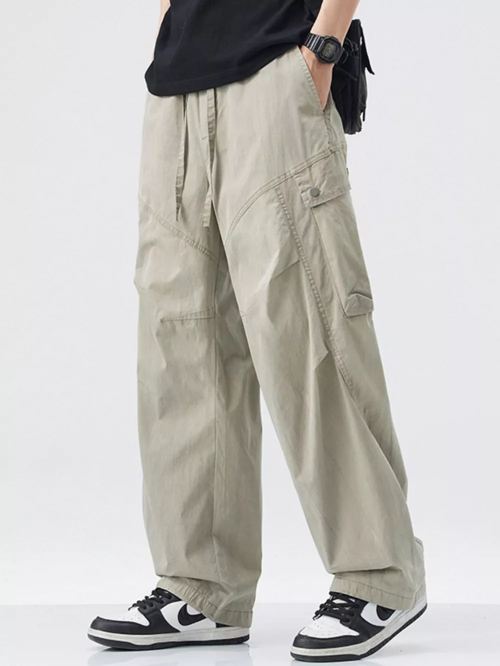 Men's Loose Fit Cargo Pants, image 6