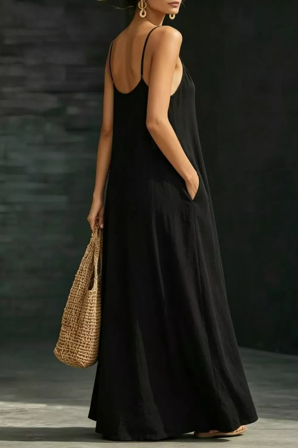 Sleeveless Loose Fit Maxi Dress, image 7
