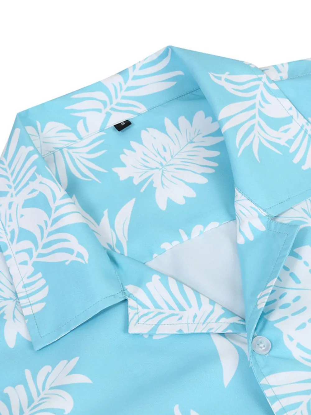 Men's Hawaiian Print Short Sleeve Button Down Shirt, image 7