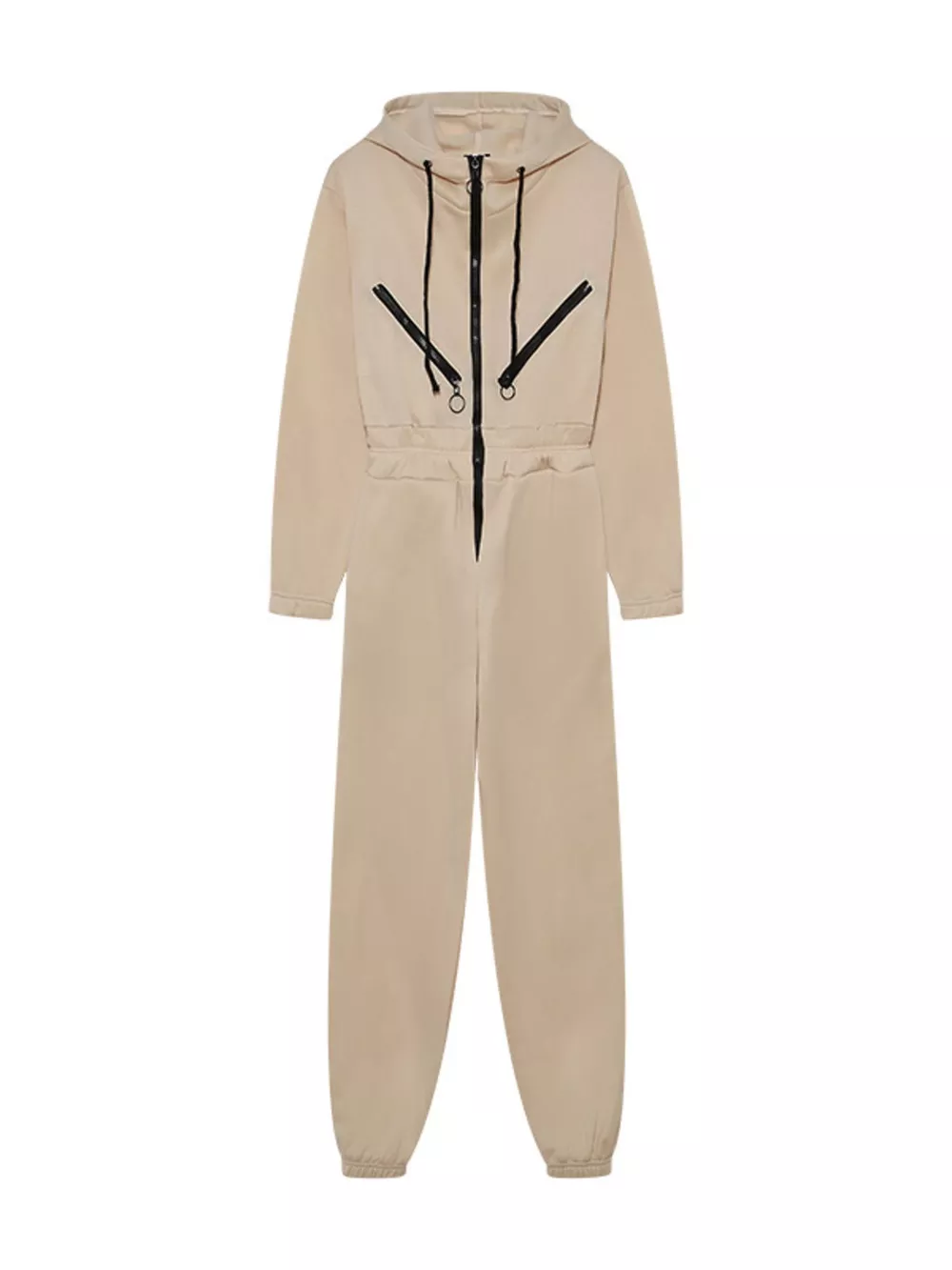 Hooded Zip-Up Long Sleeve Jumpsuit, image 21