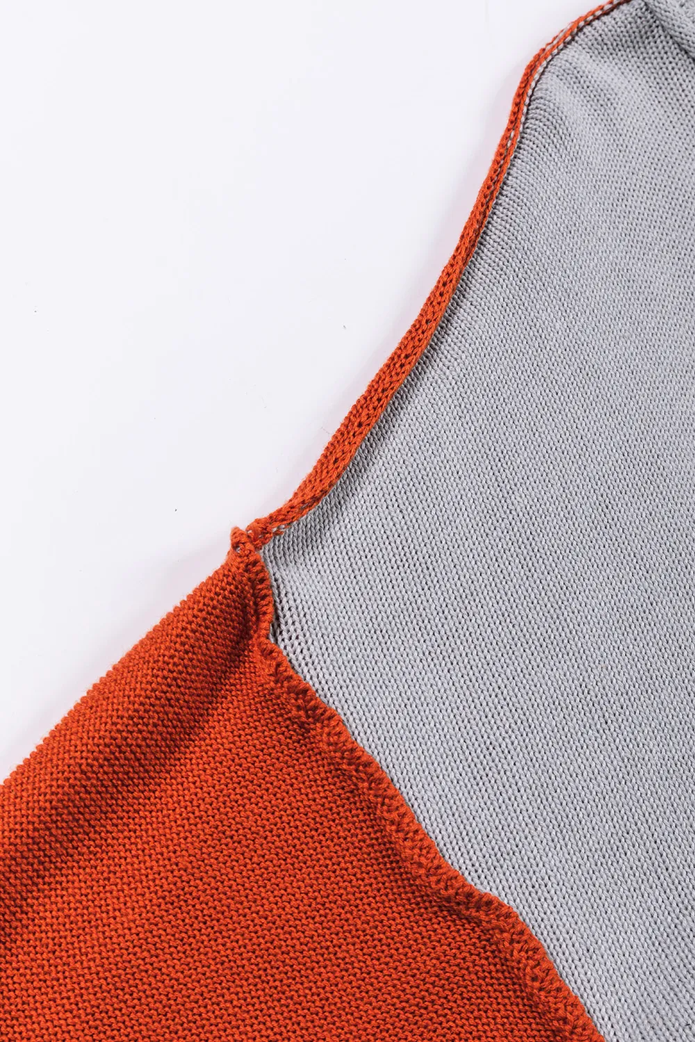 Contrast Round Neck Dropped Shoulder Sweater, image 10