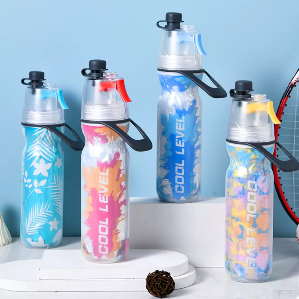 Multi-Functional Portable Spray Sports Water Bottle, image 2