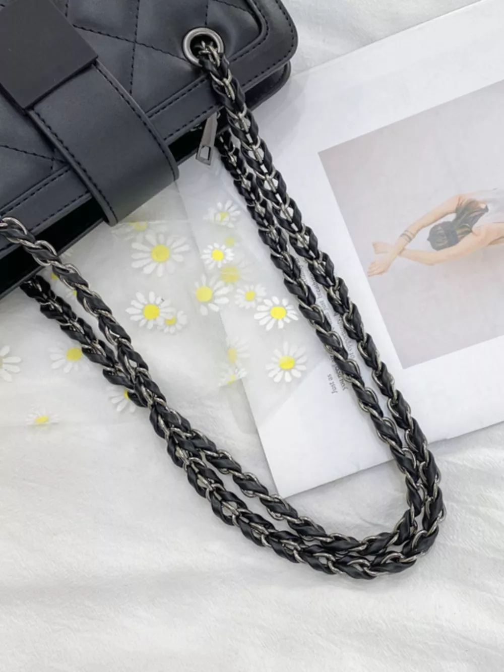 Quilted Chain Strap Shoulder Bag, image 7