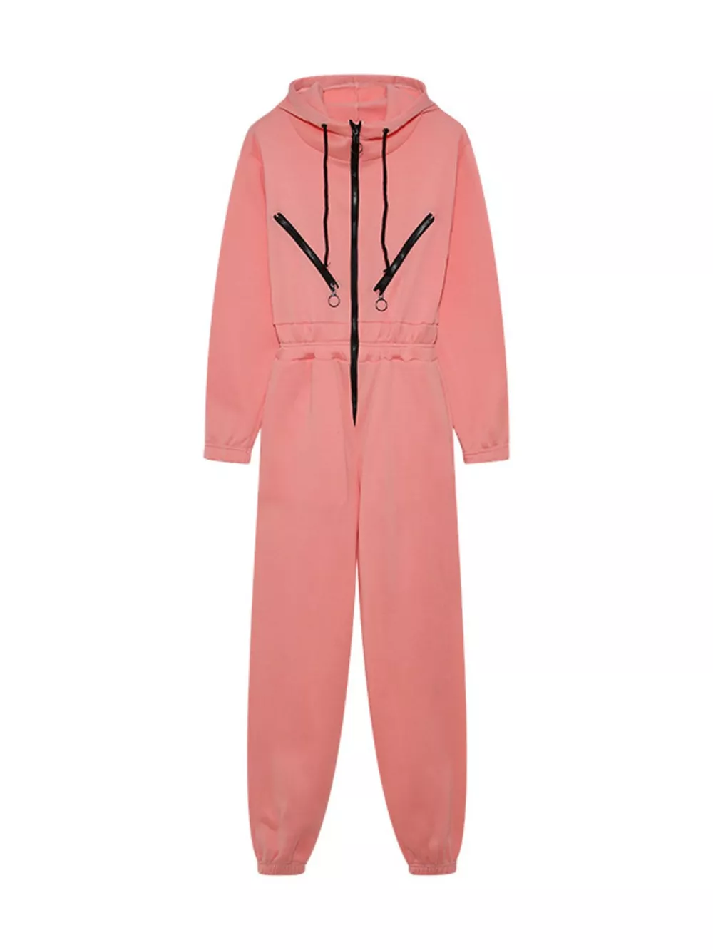 Hooded Zip-Up Long Sleeve Jumpsuit, image 29