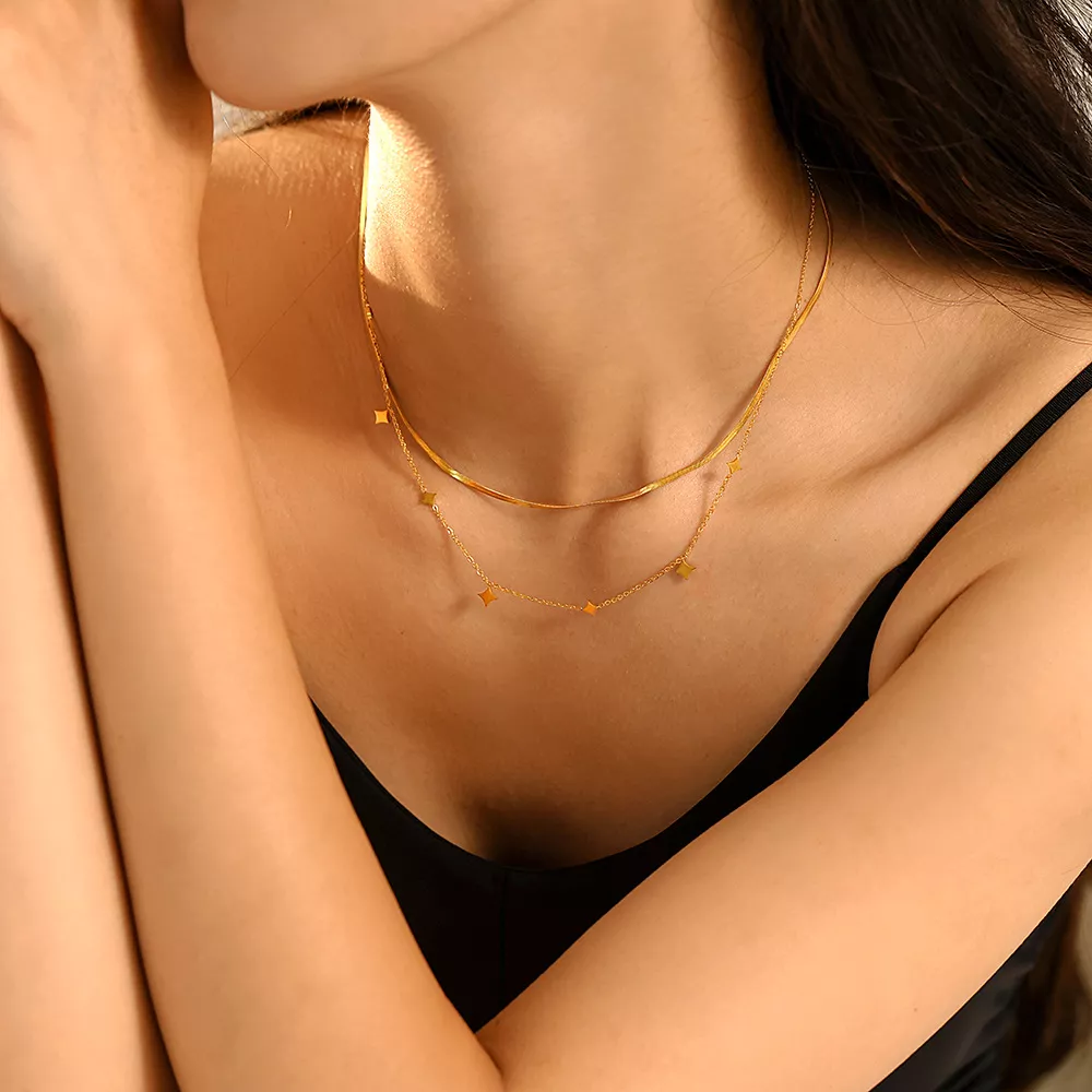 18K Gold-Plated Minimalist Necklace, image 7