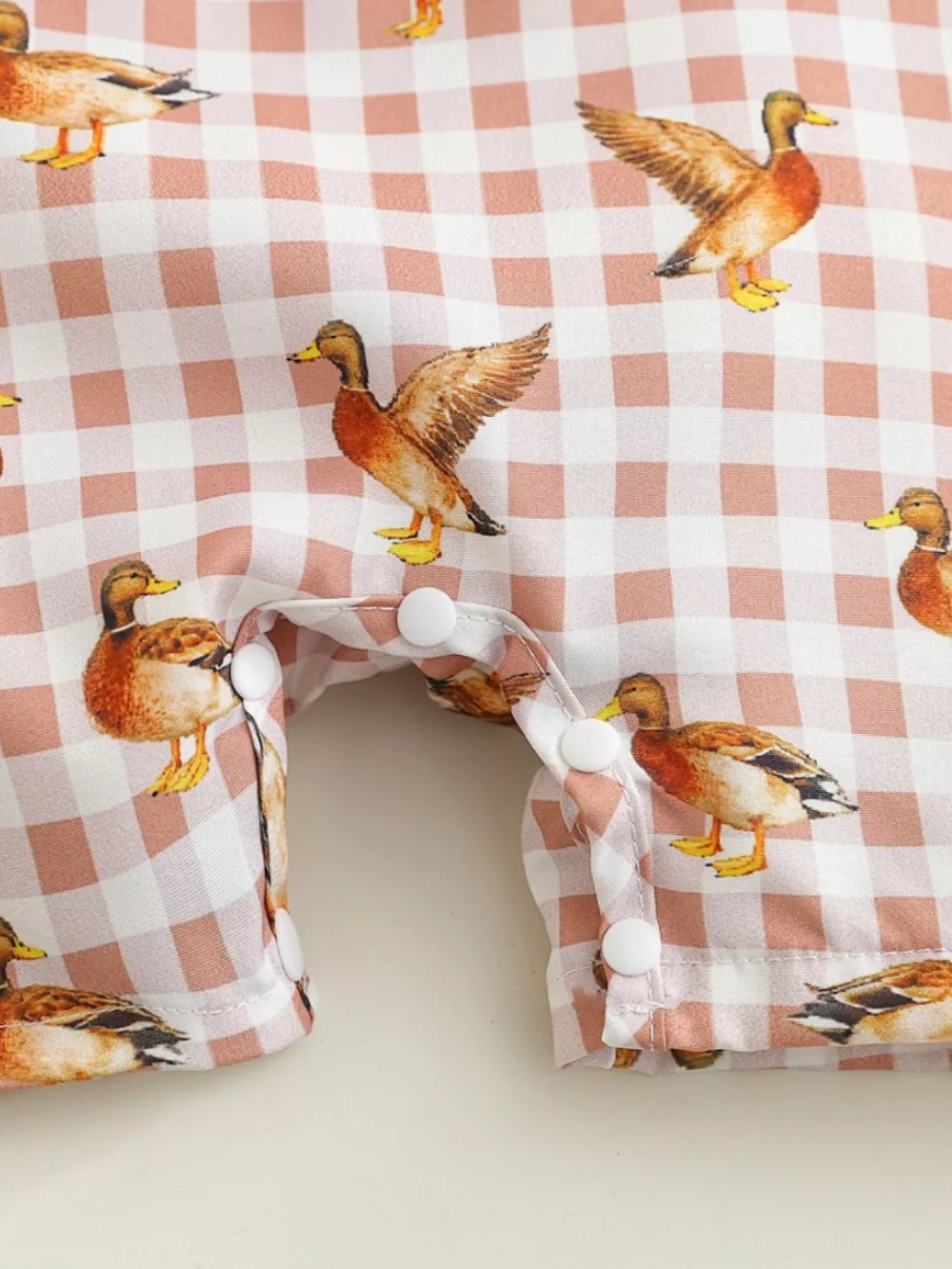 Children's Duck Gingham Sleeveless One-Piece, image 4