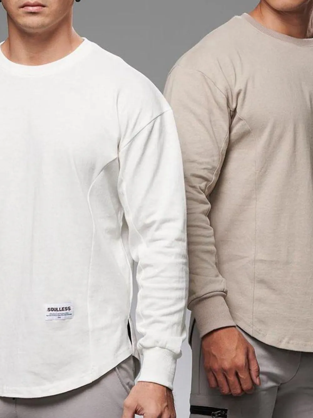 Men's Plus Size Round Neck Drop Shoulder T-Shirt, image 3