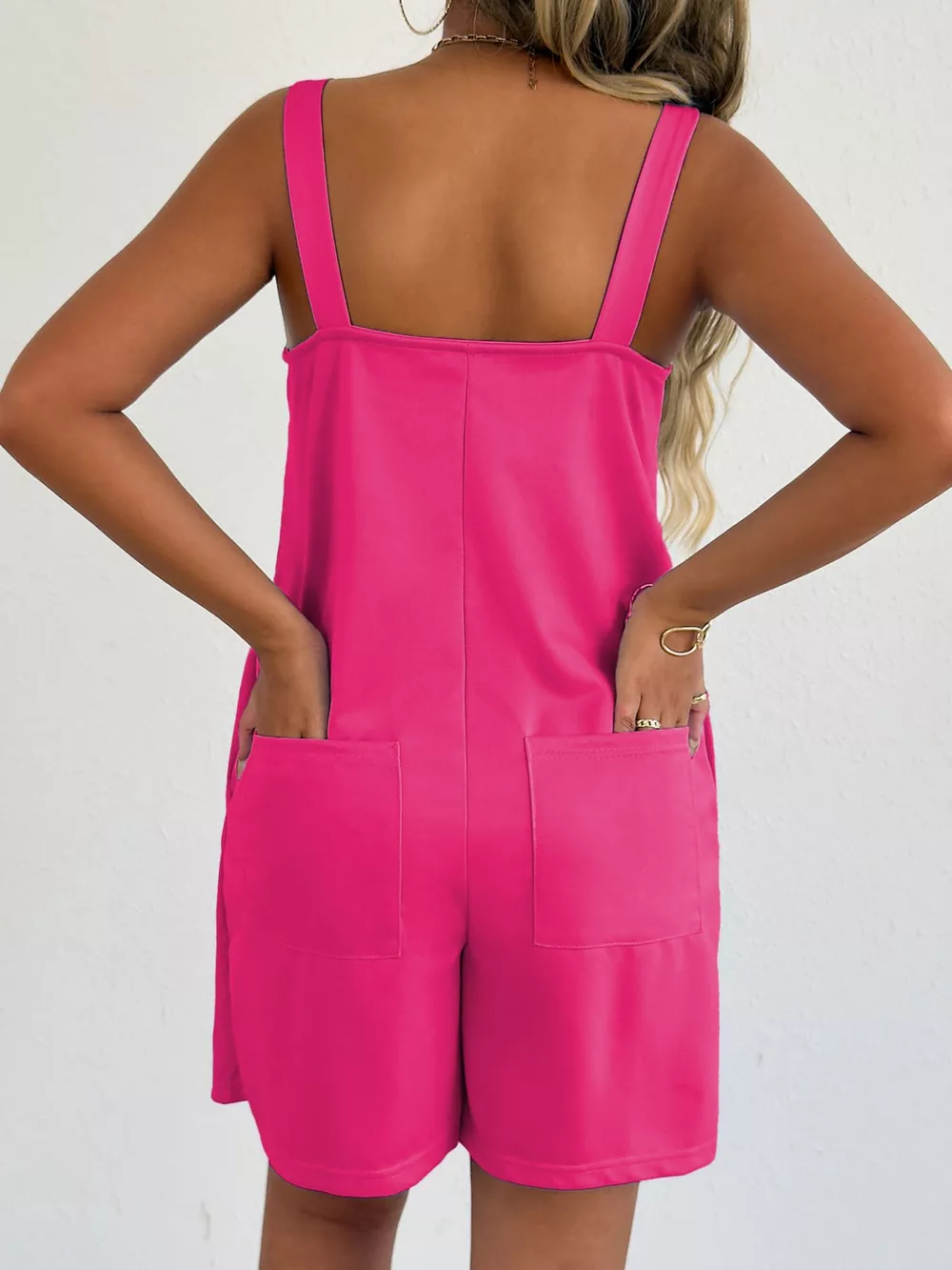 Sweetheart Neck Wide Strap Romper, image 3