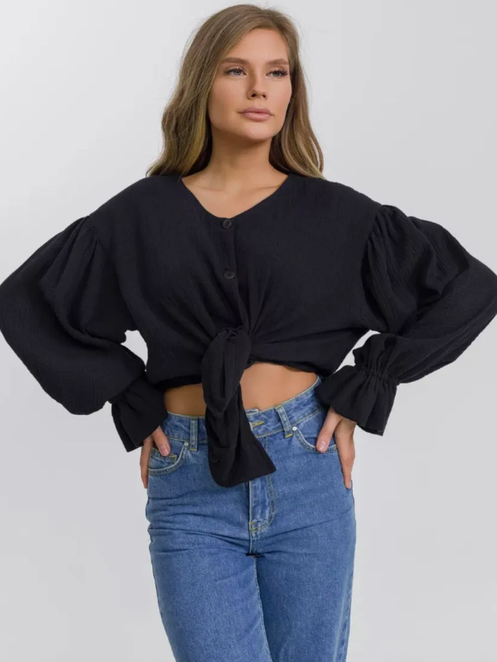 Button Up Flounce Sleeve Shirt, image 23