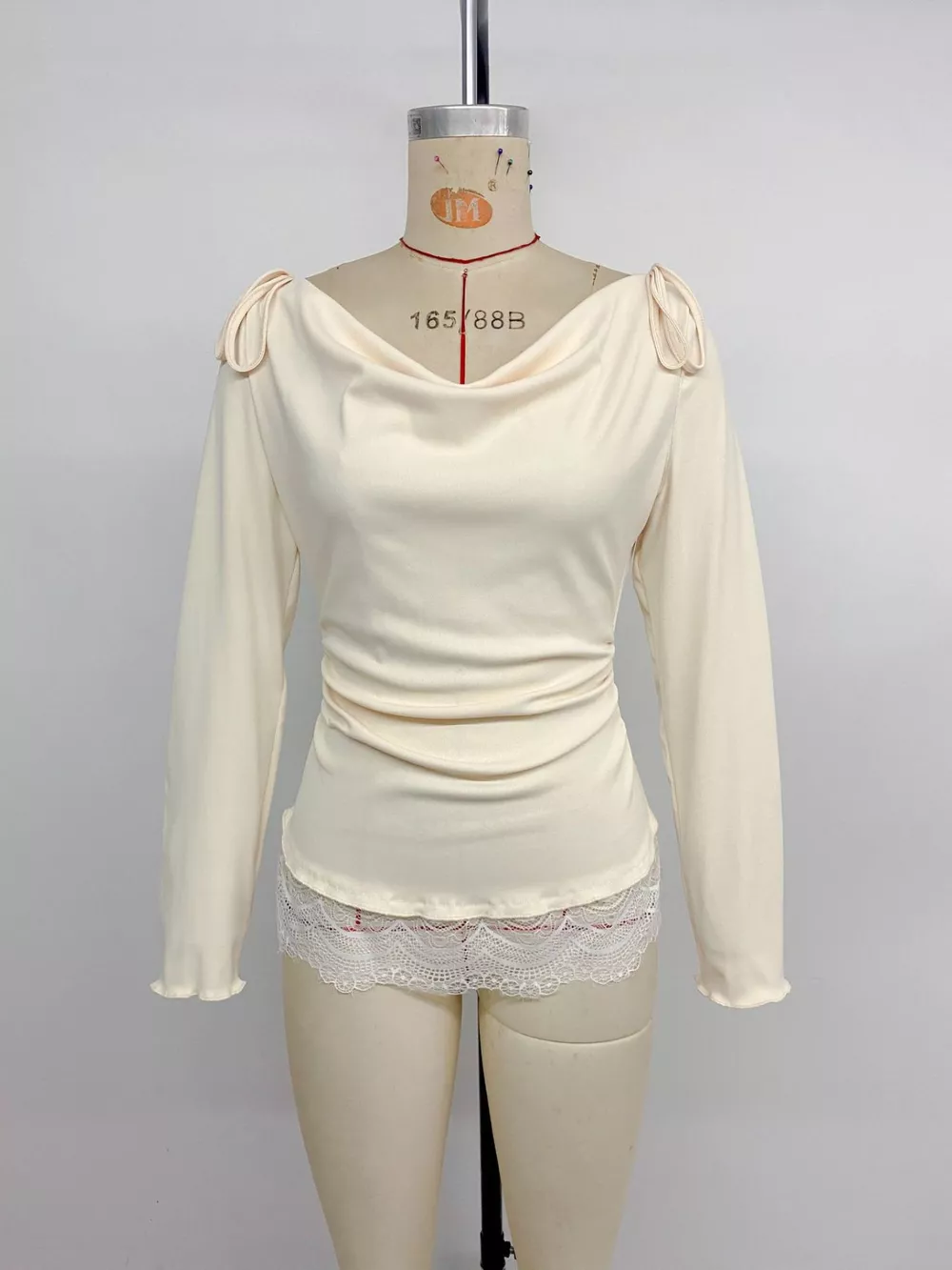 Lace Trim Long Sleeve T-Shirt, image 6