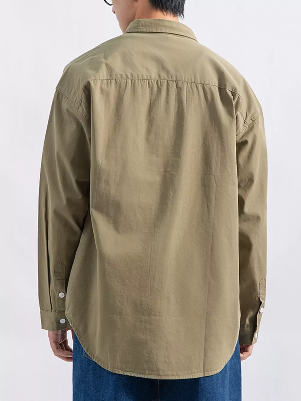 Men's Plus Size Button Up Long Sleeve Shirt, image 6