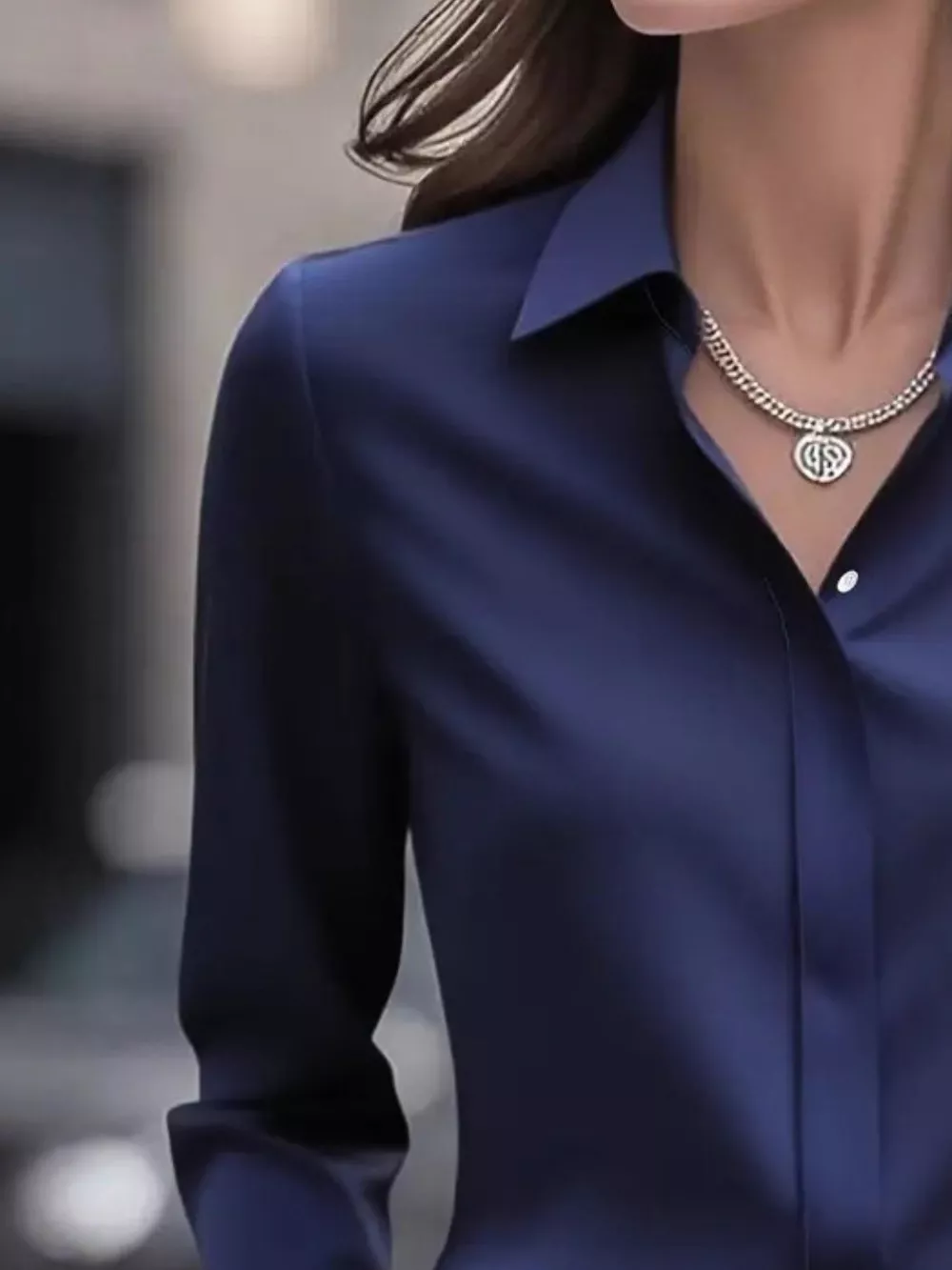 Button Down Collared Neck Long Sleeve Shirt, image 8