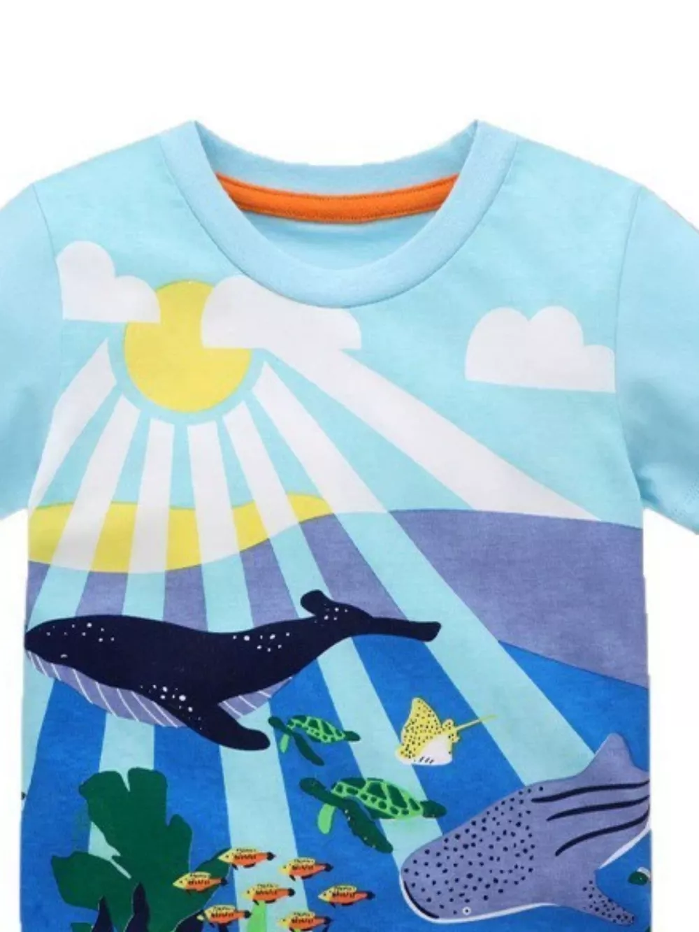 Children's Printed Round Neck Short Sleeve T-Shirt, image 3