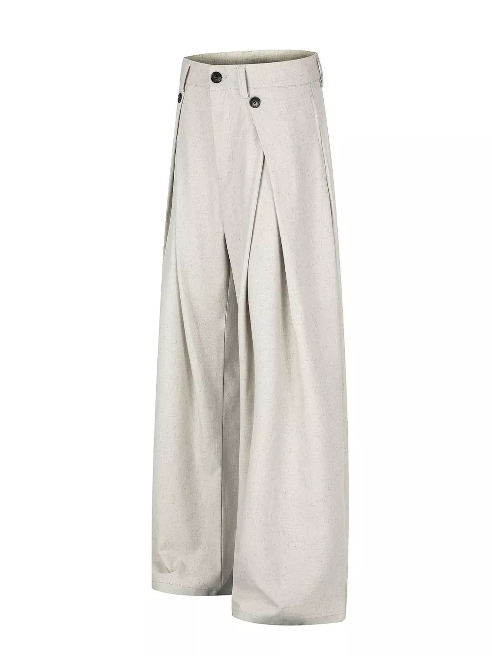 Men's Wide-Leg Pleated Casual Pants, image 2