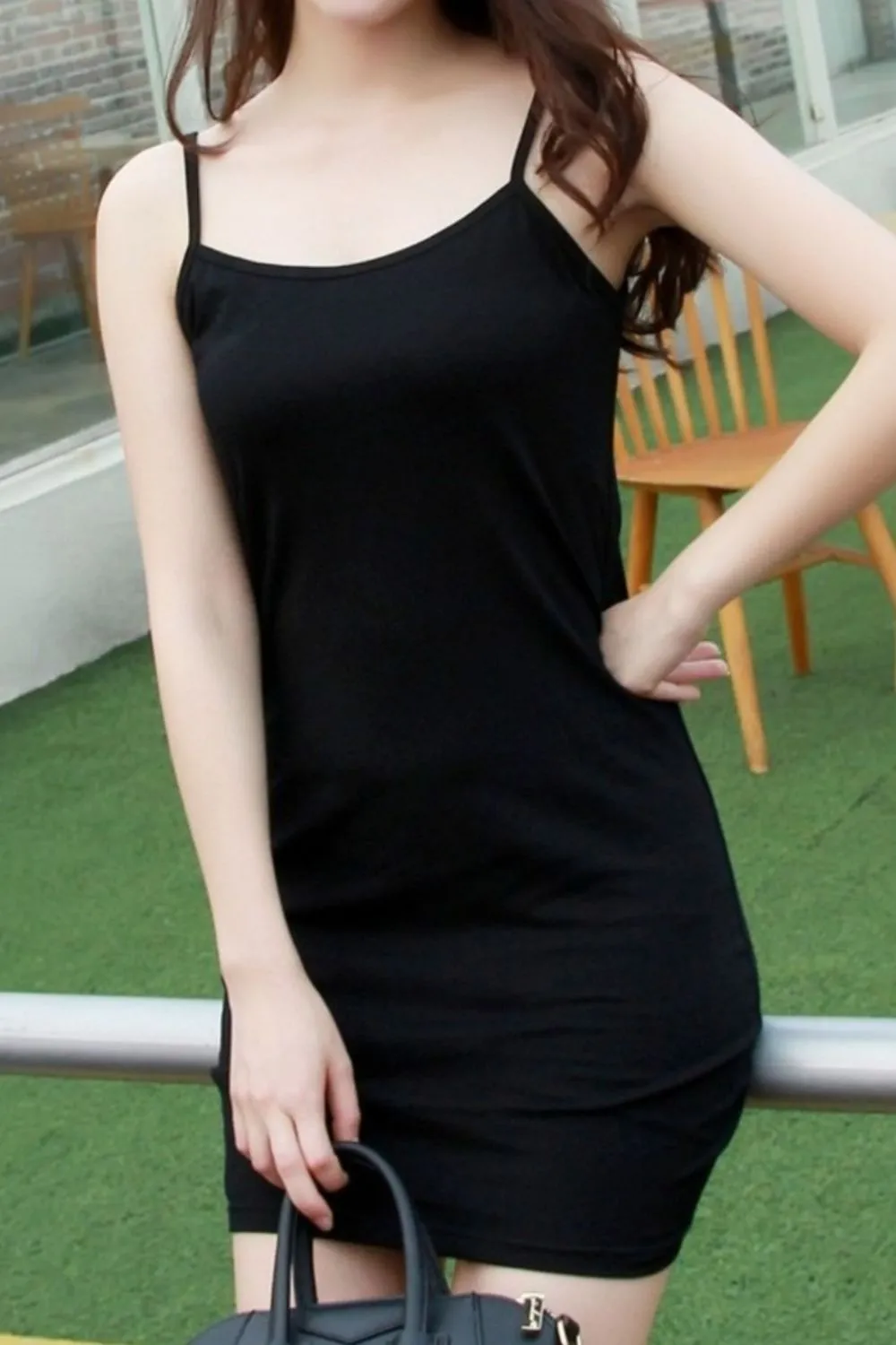 Scoop Neck Mini Cami Dress, image 3