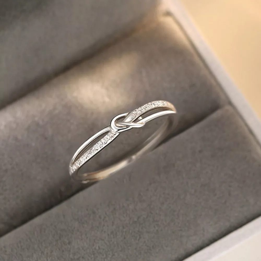 925 Sterling Silver Knot Ring, image 11