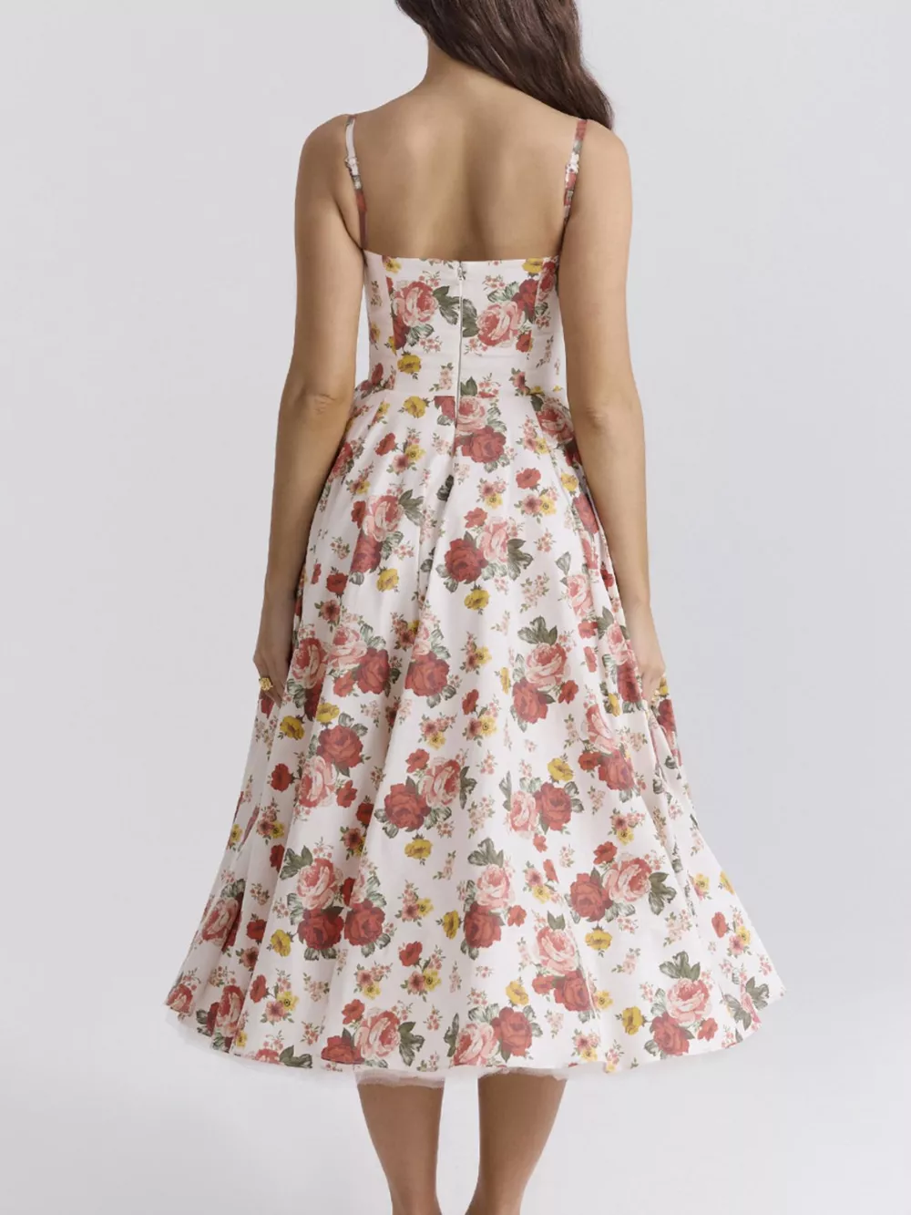 Sweetheart Neck A-Line Midi Dress, image 19