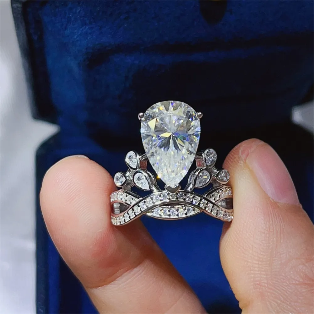 5 Carat Moissanite 925 Sterling Silver Ring, image 6