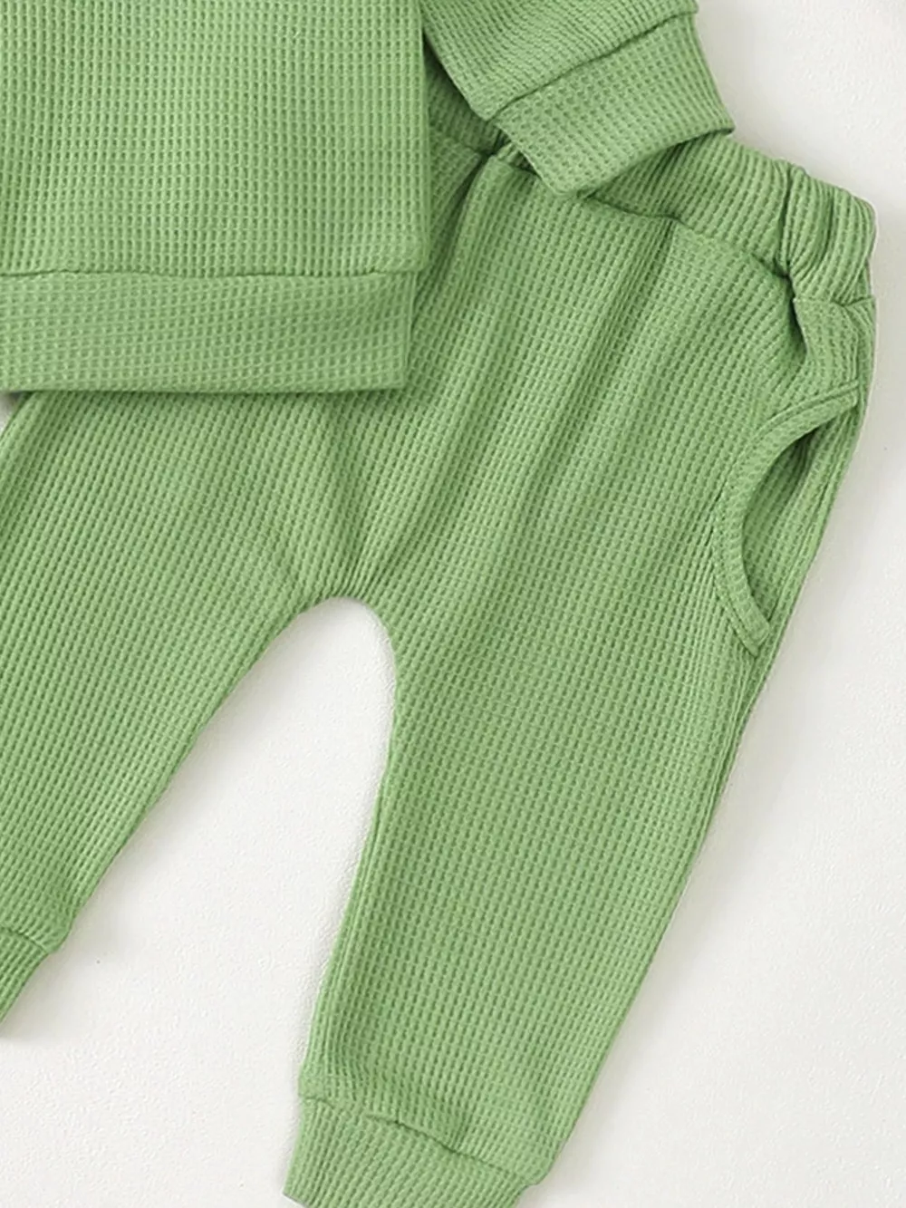 Children's Letter Ruffled Trim Top and Pants Set, image 8