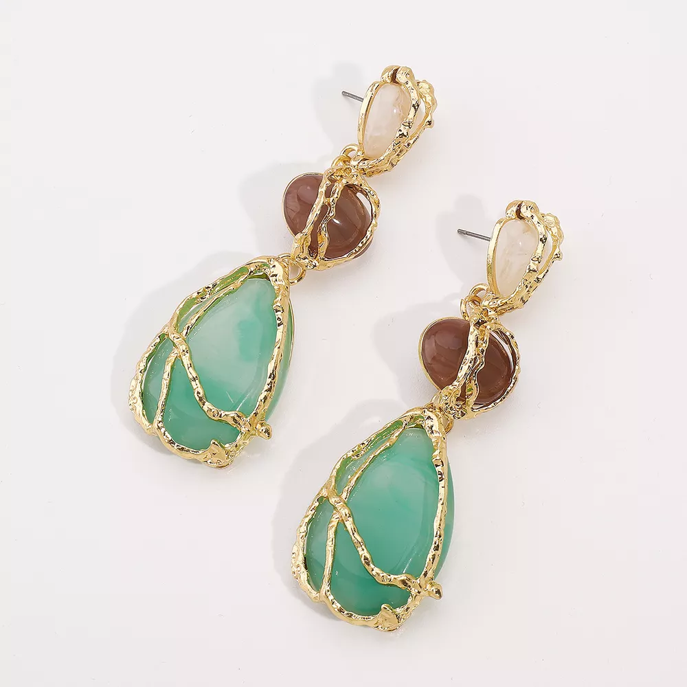 18K Gold-Plated Teardrop Earrings, image 4