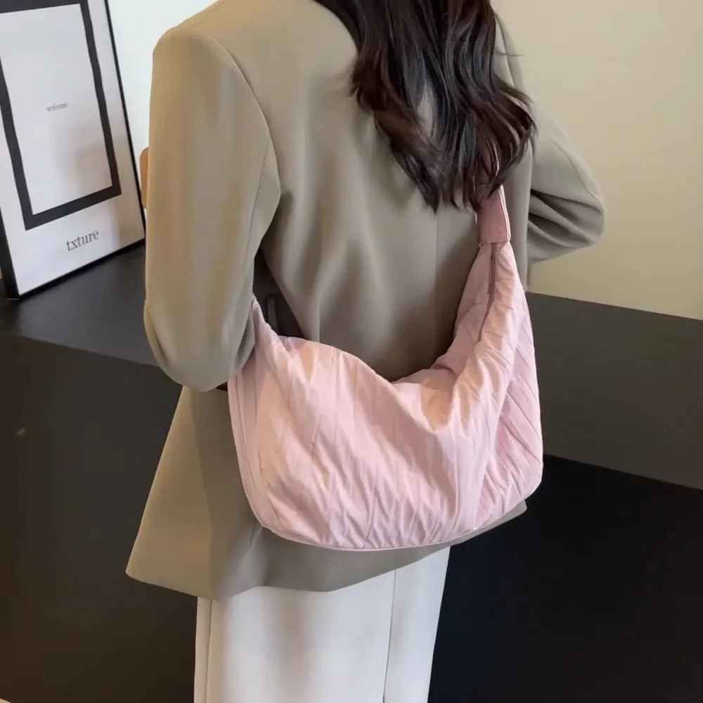 Pleated Dumpling Crossbody Bag, image 2