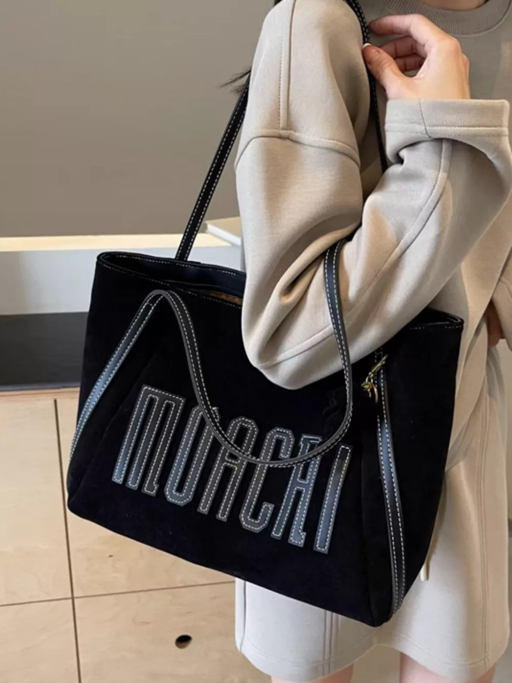 Casual Letter Shoulder Bag, image 4